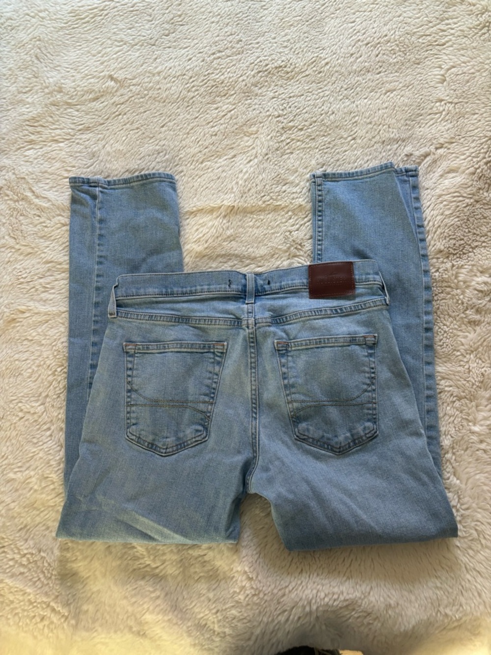 Hollister Slim Straight Epic Flex Light Blue Jeans Men’s Size 32